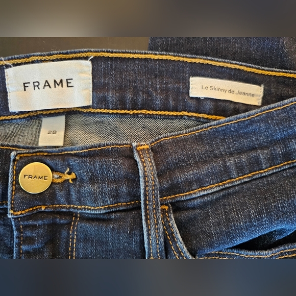 Frame Denim Women's Skinny Jeans - Dark Blue - Picture 7 of 9